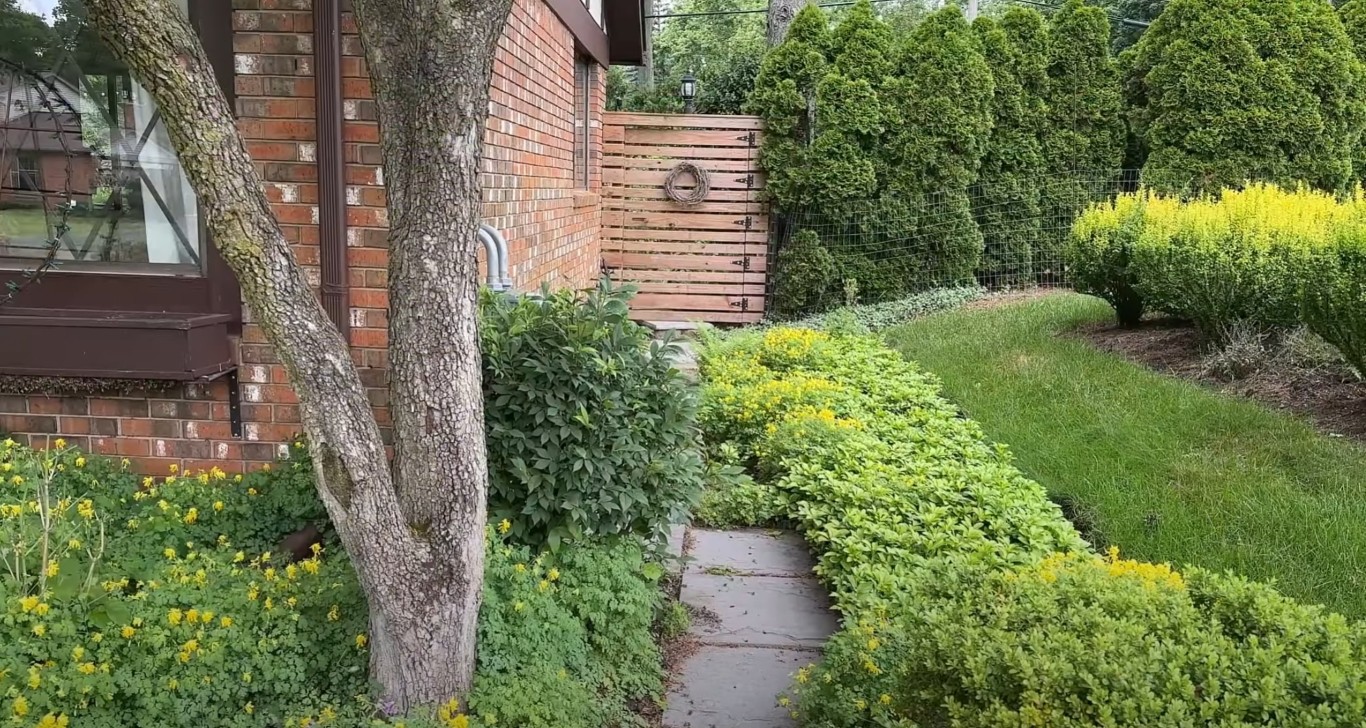 Professional landscaping at home entrance in Placentia, CA